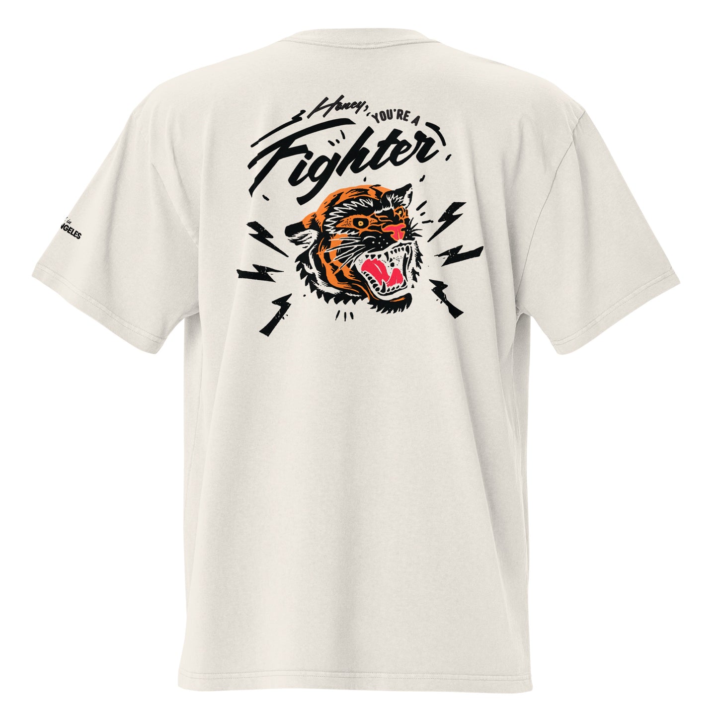 'You're A Fighter' Oversized Faded T-Shirt