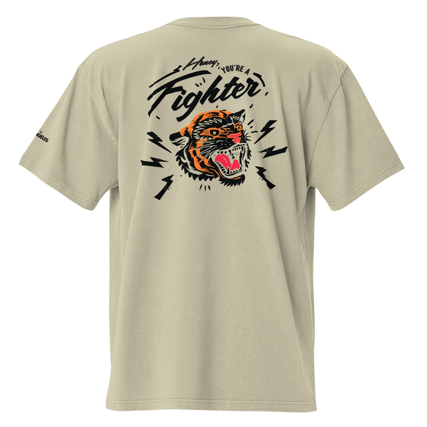 'You're A Fighter' Oversized Faded T-Shirt